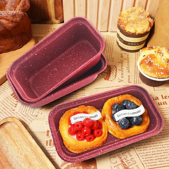 Non-Stick Carbon Steel Mini-Loaf Pans, Bread Pans for Homemade Bread, Loaf Pan for Family Parties(6 Pack)