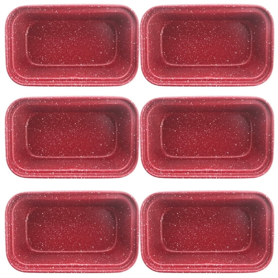 Non-Stick Carbon Steel Mini-Loaf Pans, Bread Pans for Homemade Bread, Loaf Pan for Family Parties(6 Pack)