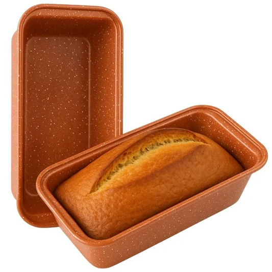 2-Pack Loaf Pan, Nonstick Banana Bread Pan, 10-Inch Banana Bread Pan, Stackable Loaf Pan for Homemade Bread, Loaf Pan for Family Parties, Beginner Bakers