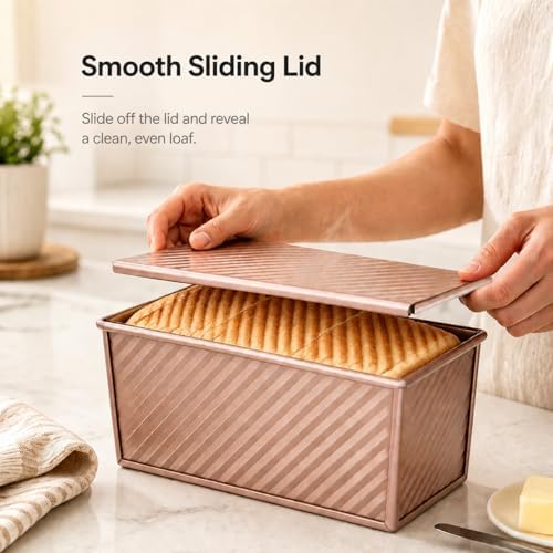 Pullman loaf pan dough scraper image