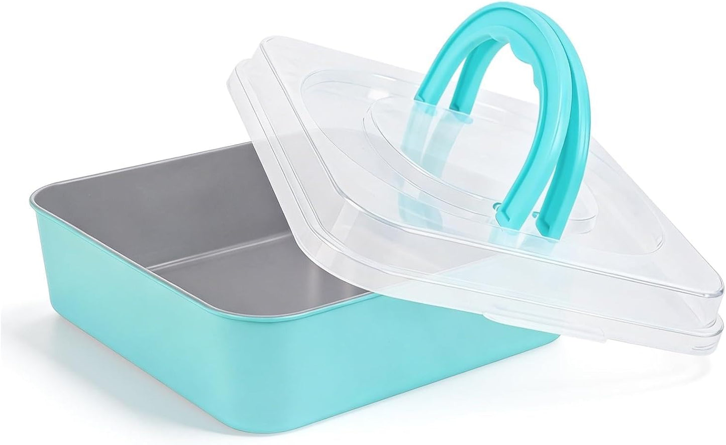 9 Inch Square Cake Pan with Snap Lock Lid
