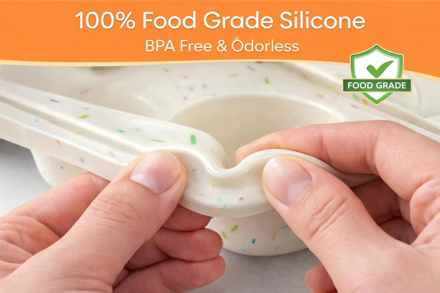 2-Pack 12-Cup Silicone Cupcake Pan with Handles - B0FCBX8YW7 image 6