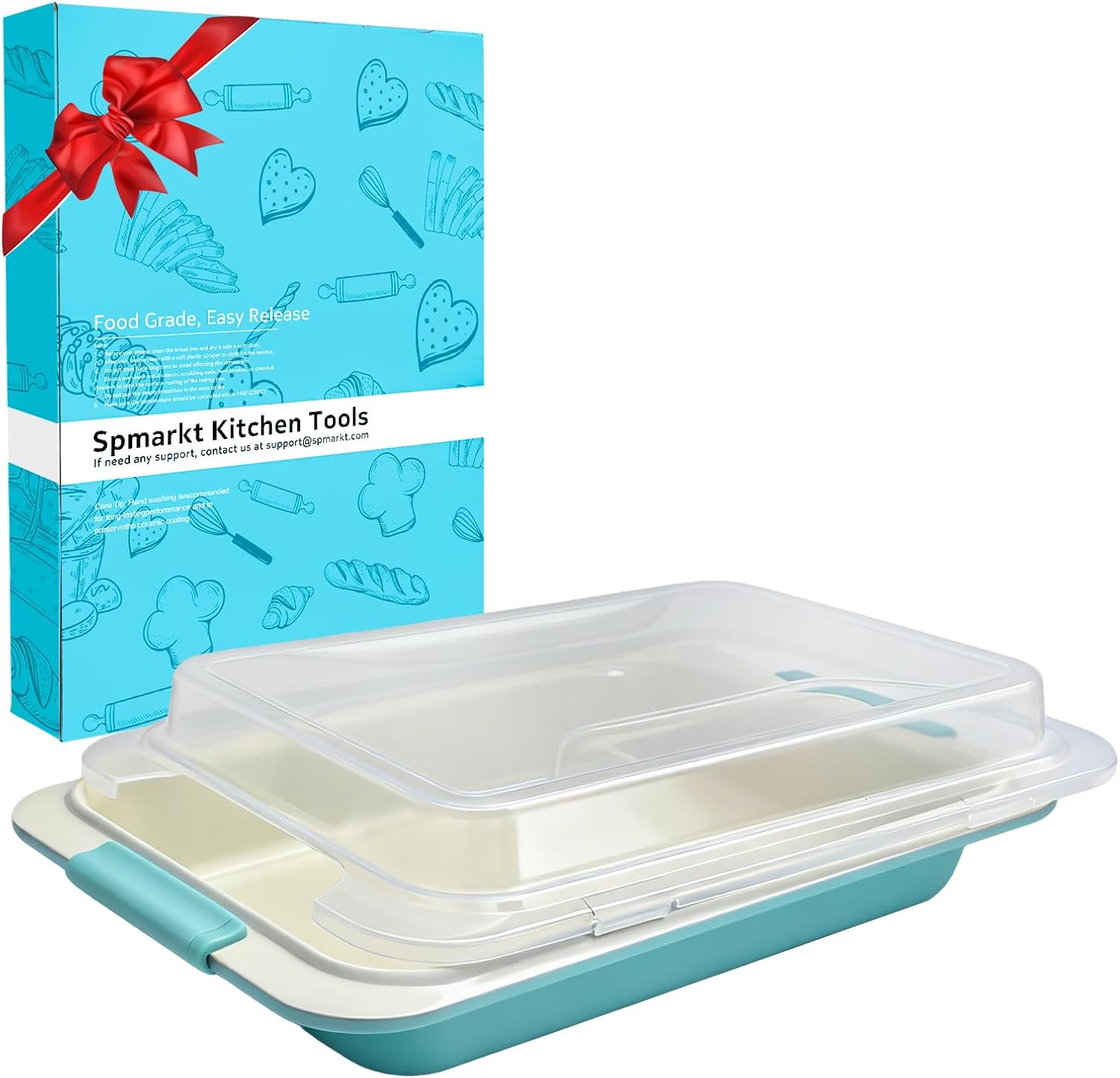 13x9 Baking Pan with Lid and Silicone Grip Handles