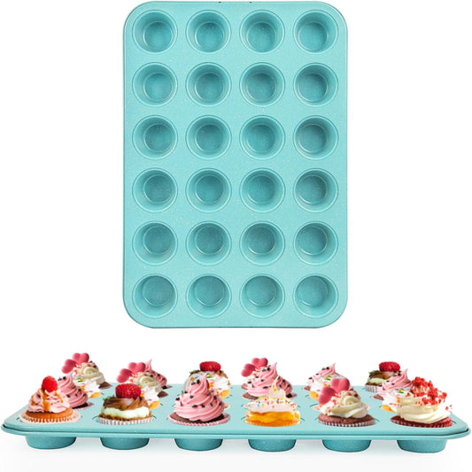 2-Pack Light Blue 24-Cup Mini Muffin Pan image 1