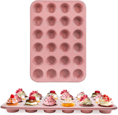Pink 24-Cup Mini Muffin Pan image 1