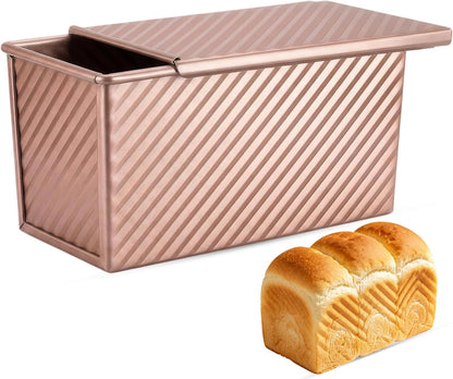 1 lb Pullman Loaf Pan with Lid and Dough Scraper