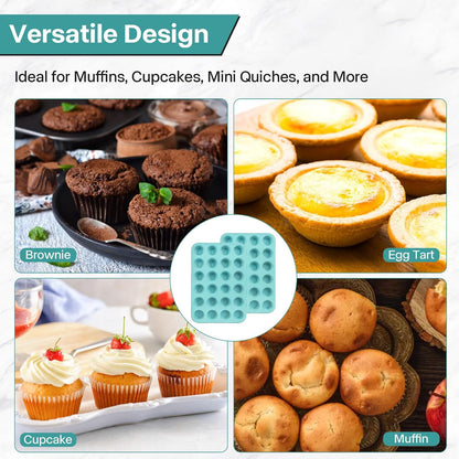 2-Pack Light Blue 24-Cup Mini Muffin Pan image 5