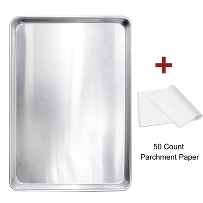 Bakdcore Half Size Baking Sheet Pans, Aluminum Cookie Sheet ,18x13 in Durable Nonstick Cooking Trays, Large Thick Cookie Tray Pans for Baking, Roasting