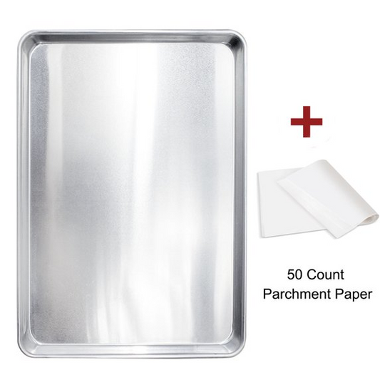 Bakdcore Half Size Baking Sheet Pans, Aluminum Cookie Sheet ,18x13 in Durable Nonstick Cooking Trays, Large Thick Cookie Tray Pans for Baking, Roasting