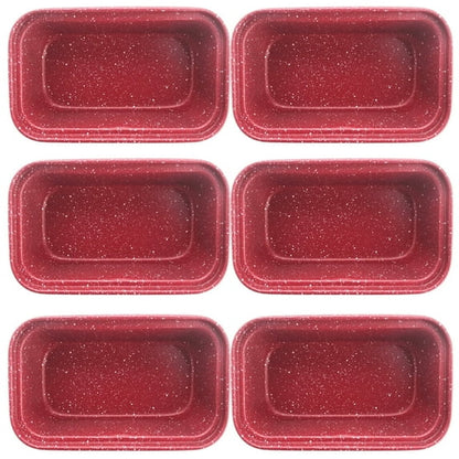 Non-Stick Carbon Steel Mini-Loaf Pans, Bread Pans for Homemade Bread, Loaf Pan for Family Parties(6 Pack)