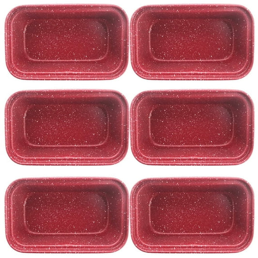 Non-Stick Carbon Steel Mini-Loaf Pans, Bread Pans for Homemade Bread, Loaf Pan for Family Parties(6 Pack)